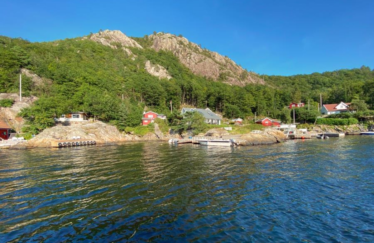 Blick auf das Grundstück