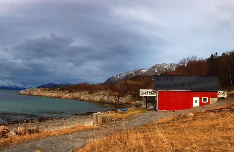 Herbststimmung, Ferienhaus Stokkasjoen Rorbu in Visthus, Nordland, Helgelandsküste